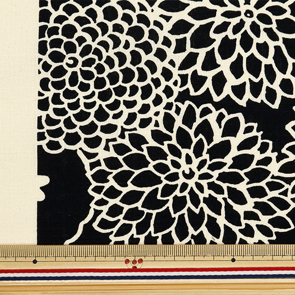 [From quantity 5] Fabric "Ukono cloth Southern Cross Deco Black x Ivory Up5924-C" COTTON KOBAYASHI