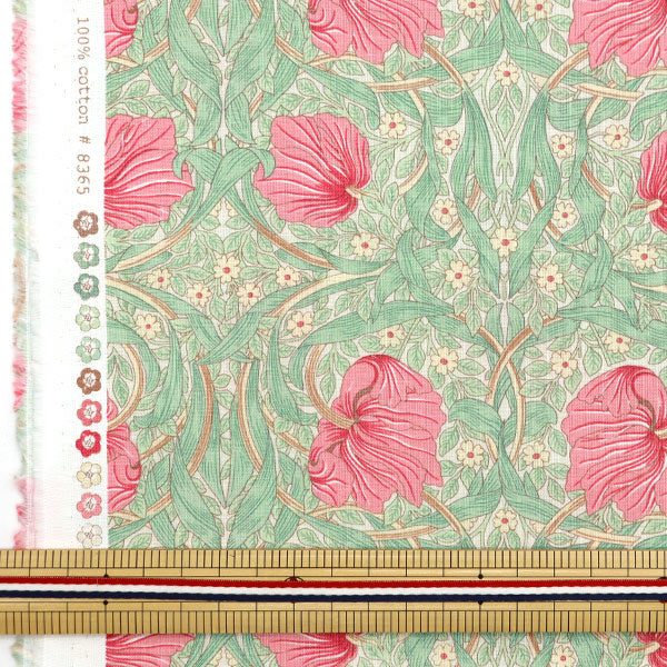 [From quantity 5] Fabric "Moda Best of Morris Sheeting Pin panel red 8365-63]