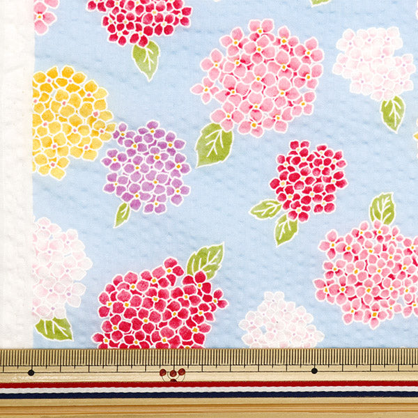[From quantity 5] Fabric "Ripple Hydrangea Saxophone 38130-3C"
