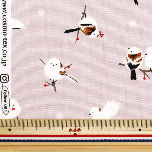 [From quantity 5] Fabric 『Oxford Shimaenaga Pink OXWHBI-B]