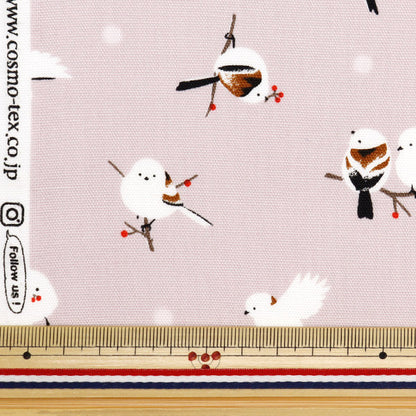 [From quantity 5] Fabric 『Oxford Shimaenaga Pink OXWHBI-B]