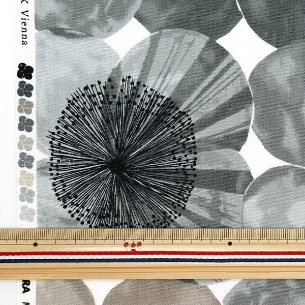[From quantity 5] Fabric "Richi Ueno Oxford Poppy Gray UNRF-01-GRY]