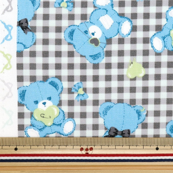 [From quantity 5] Fabric 『Oxford Classical Modern Disease Bear Bloomint CMOF-73-BLMT]