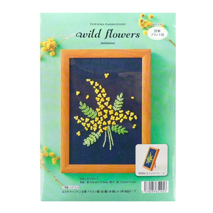Embroidery kit "Wild Flowers Mimosa 550" Totsuka Sashiri