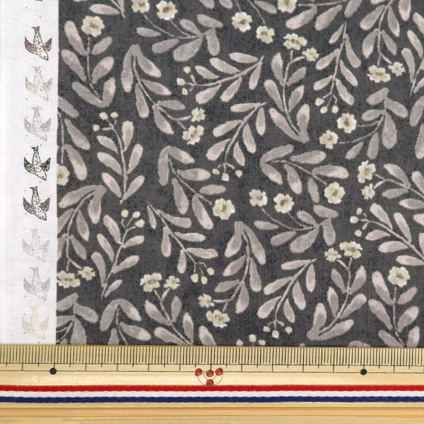 [From quantity 5] Fabric "60 loan bouquet black 60LA-MGSFL-BK"