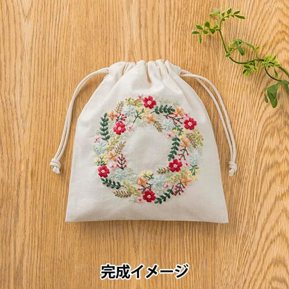 Embroidery kit "Yula's excitement of flower embroidery flower leases 542403" LECIEN Lecien COSMO Cosmo