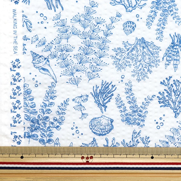 [From quantity 5] Fabric "Ripple Adult Ripple Underwater Walk Blue RIPSEA-BL"