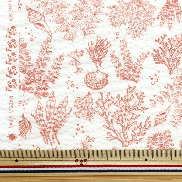 [From quantity 5] Fabric "Ripple adult Ripple Underwater Walk Pink RIPSEA-PI"