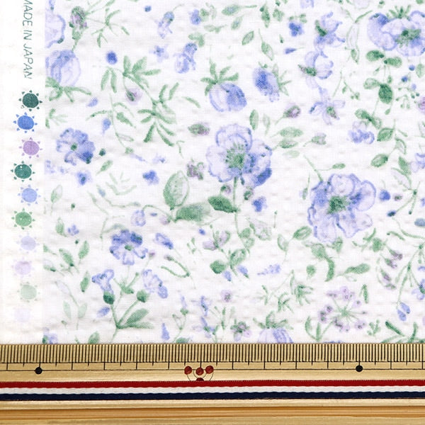 [From quantity 5] Fabric "Ripple Adult Ripple Fluffy Flower Purple RipFFL-PP"
