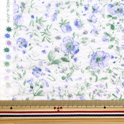 [From quantity 5] Fabric "Ripple Adult Ripple Fluffy Flower Purple RipFFL-PP"