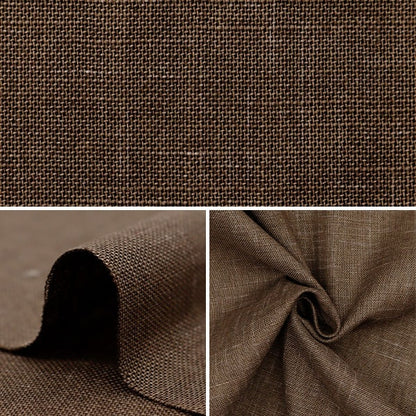 [From quantity 5] Fabric "Mura thread-dyed dyed dyed brown 88630-1-05"