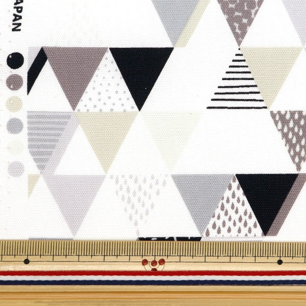 [From quantity 5] Fabric 『Oxford Geometric Pattern Triangle OX41602-1E]