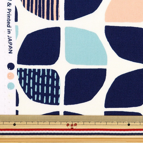 [From quantity 5] Fabric 『Oxford Geometric pattern Anpan OX41602-2D]
