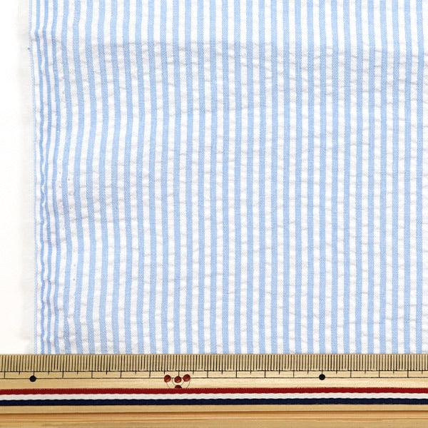 [From quantity 5] Fabric "Polyester blend soccer stripe saxophone SS2416Y-06"