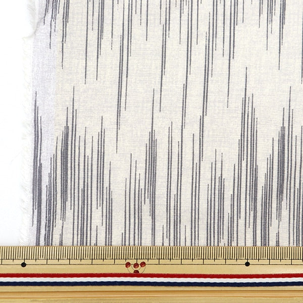 [From quantity 5] Fabric "Melty Ryeon Kasuri White RY24-KA-WH"