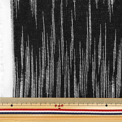 [From quantity 5] Fabric "Melty Rayon Kasuri Black RY24-KA-BK"
