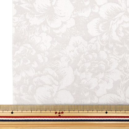 [From quantity 5] Fabric "satinJacquard Ohana White SJ2407BB-01]