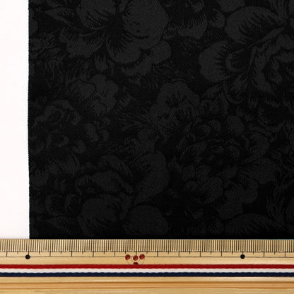 [From quantity 5] Fabric "satinJacquard Ohana Black SJ2407BB-17]