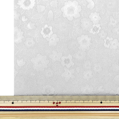 [From quantity 5] Fabric "satinJacquard Kohana Silver SJ2408BB-01]