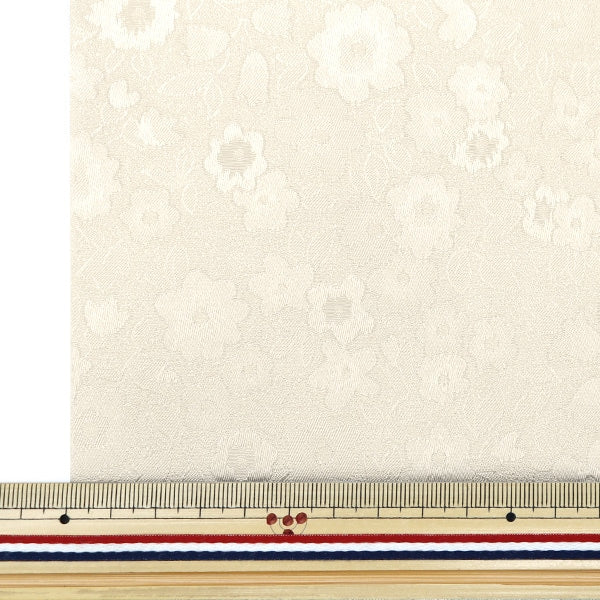 [From quantity 5] Fabric "satinJacquard Kohana Off White SJ2408BB-14]