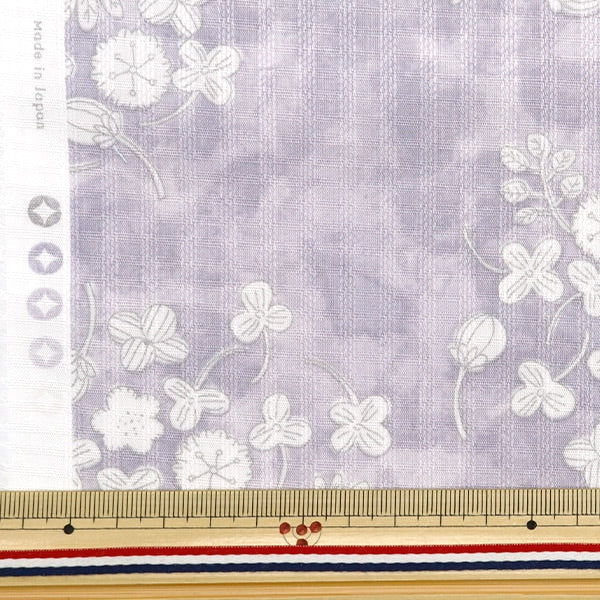 [From quantity 5] Fabric "Pikedby Shirotumekusa Purple ST1110-3B"