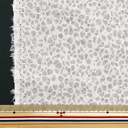 [From quantity 5] Fabric "Wavy Sheer Salt Reduced Off White SALT-155OW"