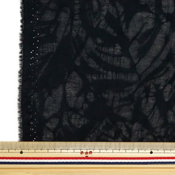 [From quantity 5] Fabric "Wavy Sheer Salt Reduced Black SALT-051BK"