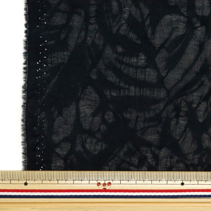 [From quantity 5] Fabric "Wavy Sheer Salt Reduced Black SALT-051BK"