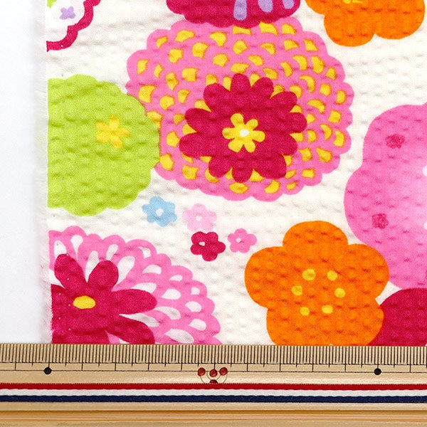 [From quantity 5] Fabric "Ripple Hanana Off White SO-58500-1A"