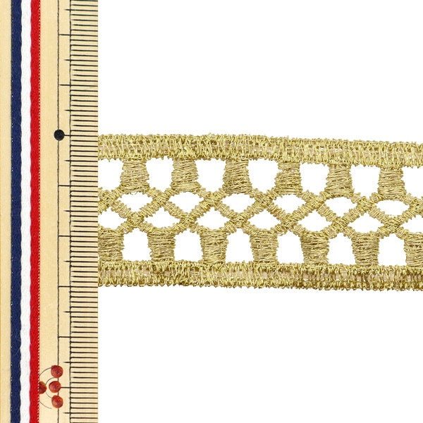[From quantity 5] HandicraftTrim "Metallic lace approximately 3cm width GY-99-24-7"