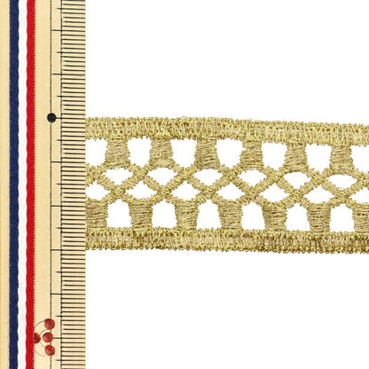 [From quantity 5] HandicraftTrim "Metallic lace approximately 3cm width GY-99-24-7"