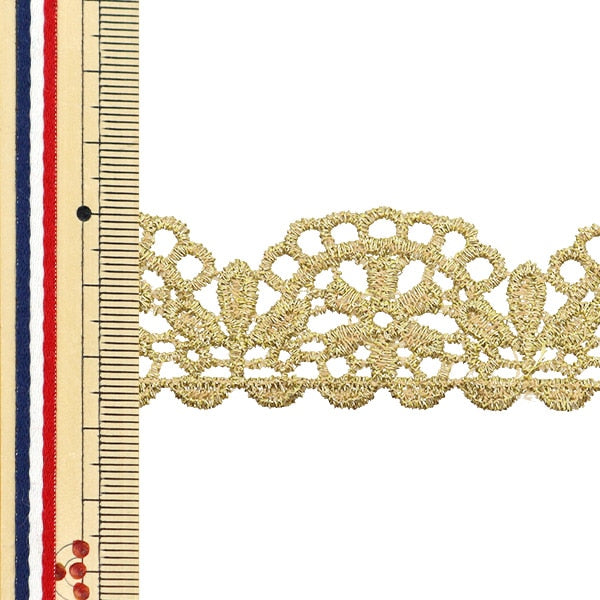 [From quantity 5] HandicraftTrim "Metallic race about 2.7cm width GY-99-24-8"