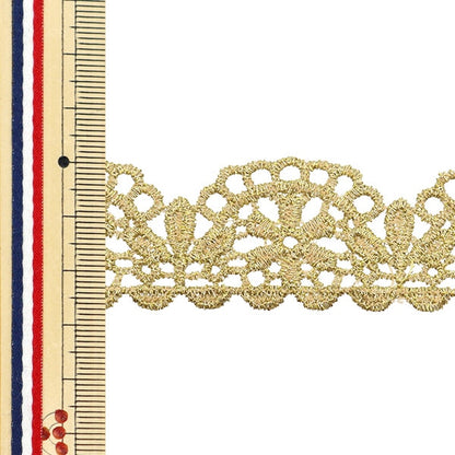 [From quantity 5] HandicraftTrim "Metallic race about 2.7cm width GY-99-24-8"