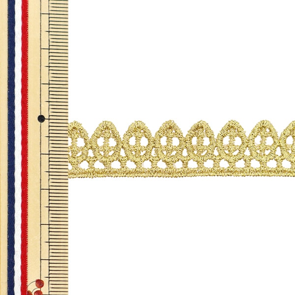 [From quantity 5] HandicraftTrim "Metallic race about 1.7cm width GY-99-24-11"