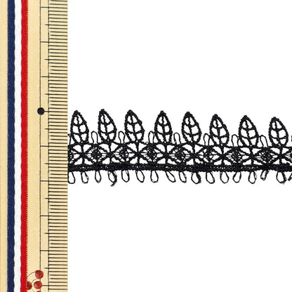 [From quantity 5] HandicraftTrim "Metallic lace about 2cm wide black GY-99-24-16"
