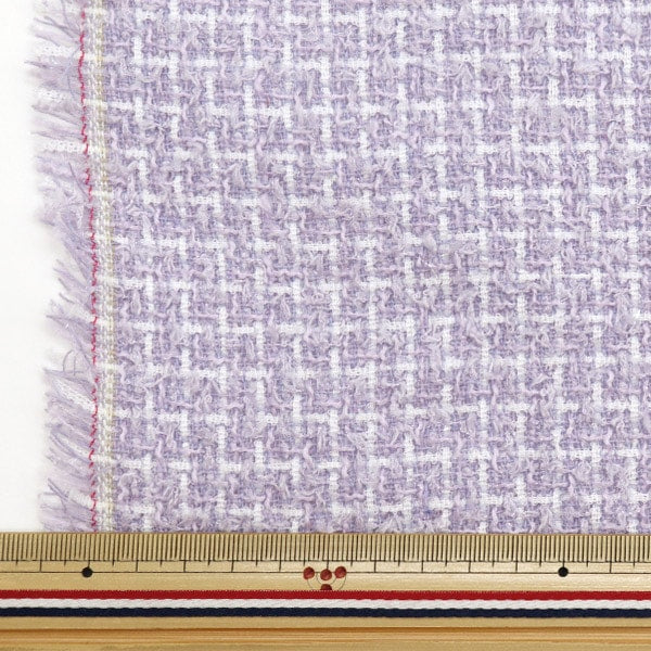 [From quantity 5] Fabric "Fansey Tsued Nerori Rose Violet NRF-06-V"