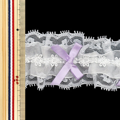 [從數量5]種族絲帶磁帶 ”絲帶裝飾競賽約60mm寬度紫色FR2349]