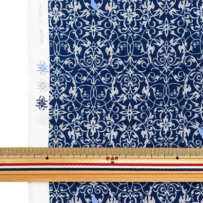 [From quantity 5] Fabric 『Scare Print Victorian Garden Blue SP3500-2D]