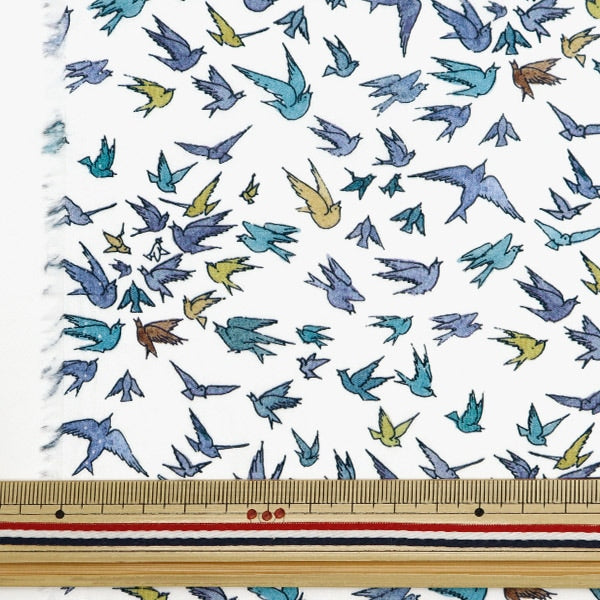 [From quantity 5] Fabric "Liberty Fabric Tana lawn Quia of Flyers 363J4202-BU] Liberty Japan
