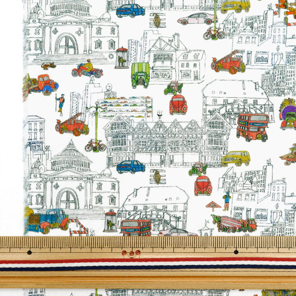 [From quantity 5] Fabric "Liberty Fabric Tana lawn Londons Calling 363J4207-AU] Liberty Japan