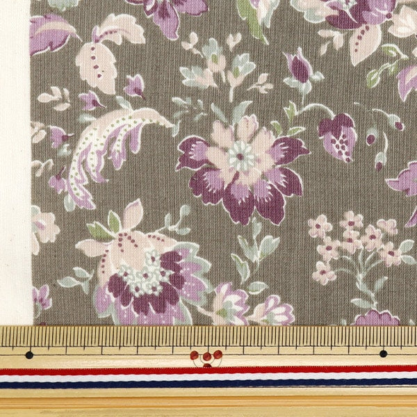 [From quantity 5] Fabric 『Scare Print Provans Garden Salasa Tope Brown 850439-1-4]
