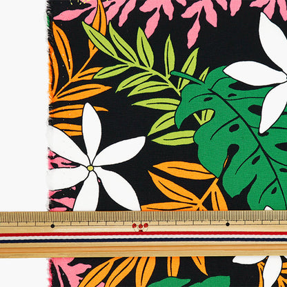 [From quantity 5] Fabric "Broad Hawaii Amplint Lint Black 282-D-BK"