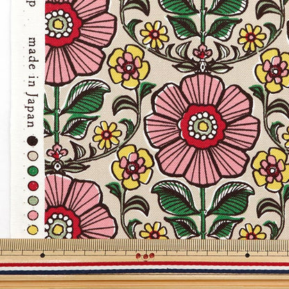 [From quantity 5] Fabric 『Oxford Jumbo beige YGA-71020-1B] KOKKA