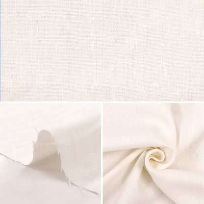 [From quantity 5] Fabric "Basic Linen 100% plain off-white Linenpl-OFWH"