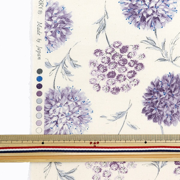 [From quantity 5] Fabric "Broadphennel Natural x Lilac 850452-1-1"