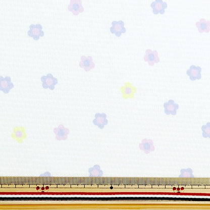 [From quantity 5] Fabric "Cool Cross Daisy White 150-1649-C1"