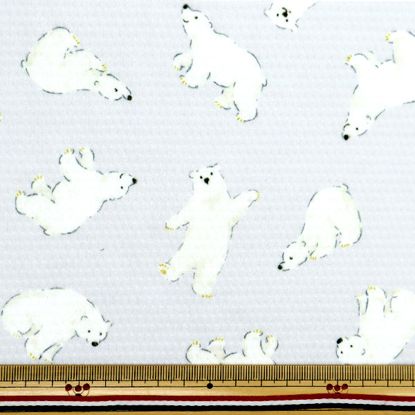 [From quantity 5] Fabric "Cool Cross Shirokuma White 150-1649-D1"