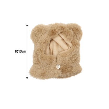 毛绒玩具衣服“ kuma ear cape s尺寸棕色mpa-5-s”