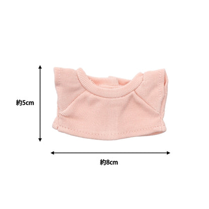 Handicraft parts "Plush toy clothes Simple T-shirt M size Light Pink MPA-3B-M"