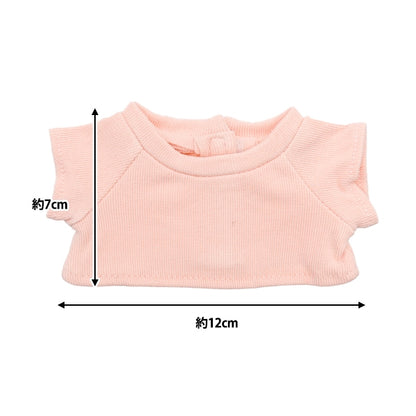 Handicraft parts "Plush toy clothes Simple T-shirt L size Light Pink MPA-3B-L"